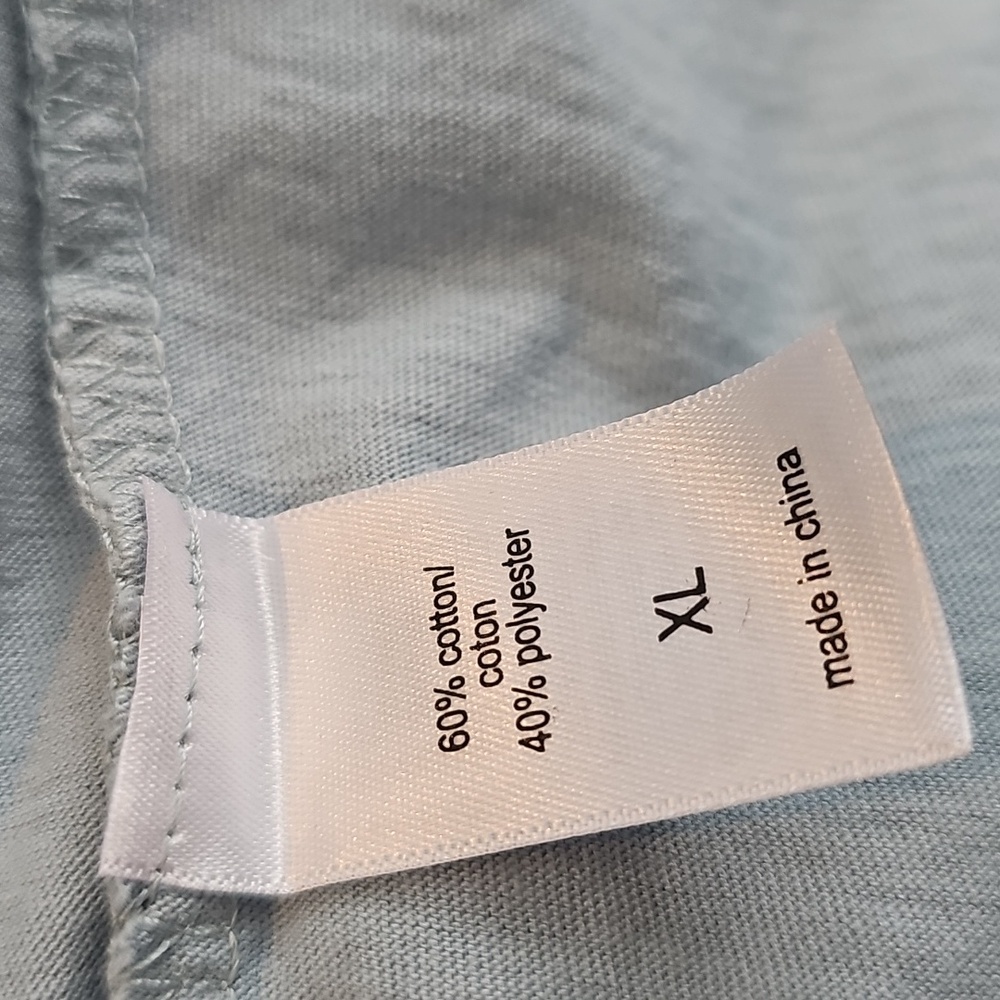 Maurices Floral Graphic Women's Top - Blue - Picture 5 of 6